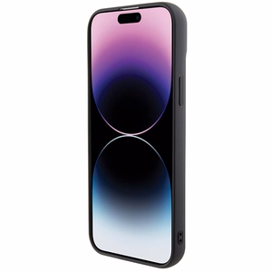 Karl Lagerfeld 3D guminis daugialypis logotipas dėklas telefonui iPhone 15 Plus - juodas