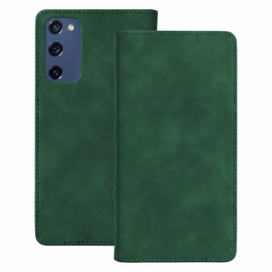 Smart Suede dėklas, skirtas Samsung Galaxy S20 FE / S20 Lite / S20 FE 5G, žalias