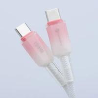 Kabelis FORCELL F-ENERGY C357 gradientinis Type-C į Type-C QC4.0 PD 5A 100W 1 m baltas