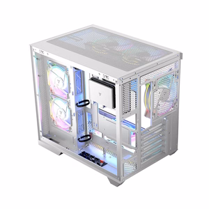 MODECOM KORPUSAS VULKANAS PANORAMA ARGB 5F MIDI BALTAS