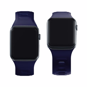 38/40/41/42 mm Ocean Blue (small) - 3mk Silicone Watch Strap for Apple