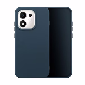 Silikoninis dėklas, skirtas Oppo Reno 16 Pro 5G (Global), tamsiai mėlynas