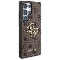 Guess Big 4G Logo Classic Logo dėklas telefonui Samsung Galaxy S25 Ultra rudas