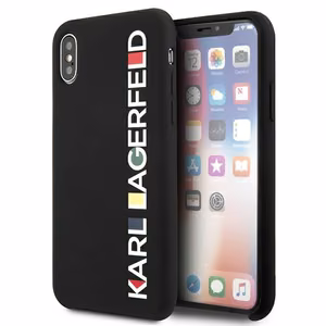 Karl Lagerfeld Blizgus Bauhaus iPhone X/XS Dėklas - juoda