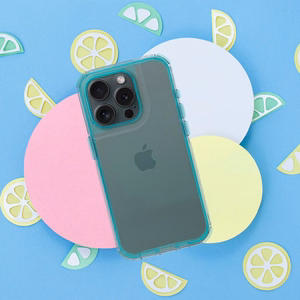 MATRIX skaidrus dėklas telefonui IPHONE 15 Pro Max žalias