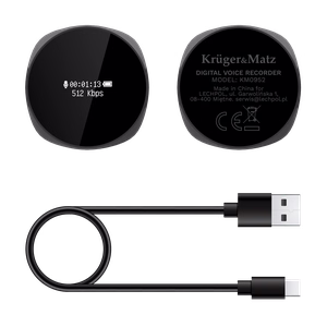 Kruger&Matz KM0952 skaitmeninis diktofonas, 8 GB