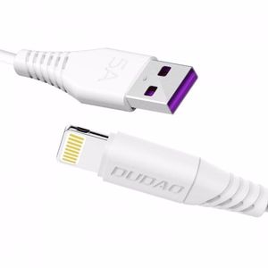 USB laidas Dudao L2L baltas Lightning 100cm (iki 5A)