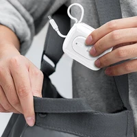 Dudao K32 22.5W 10000mAh išorinė baterija su įmontuotu USB-C / Lightning kabeliu - balta