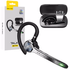 Blavec Talk 1 Multipoint Bluetooth ausinė su mikrofonu (BHTA1-B), juoda