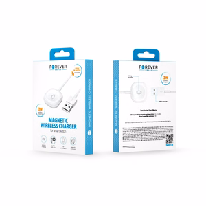 "Forever MASM-100" belaidis įkroviklis "AppleWatch" laikrodžiui 3W, baltas
