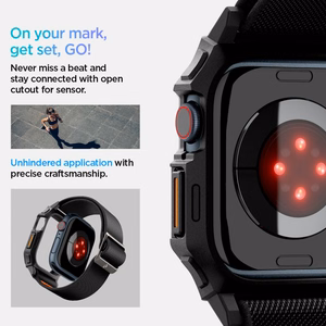 Dirželis SPIGEN LITE FIT ”PRO” APPLE WATCH 10 (42 MM) matinis juodas