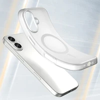 Magnetinis abrazyvinis dėklas telefonui iPhone 17, suderinamas su MagSafe - matinė balta