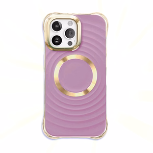 Circle Glam Magnetinis dėklas telefonui iPhone 14 Pro 6,1" violetinis