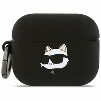 Karl Lagerfeld Silicone Choupette Head 3D deklas AirPods Pro 3 - juodas