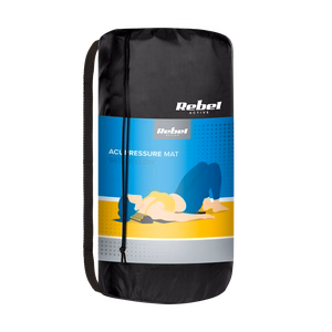 REBEL ACTIVE XL akupresūros kilimėlis su pagalve, 110 x 42 cm, pilki dygliukai
