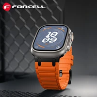 FORCELL F-DESIGN FA06 silikoninis dirželis APPLE laikrodžiui 38 / 40 / 41 mm juodas