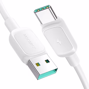 Joyroom Multi-Color Series A14 USB-A / USB-C 3A кабель 1.2m - белый
