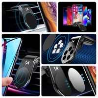 Wozinsky magnetinis telefono laikiklis oro angai, juodas (WCH-02)