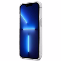 Guess GUHCP13LHSLEOK iPhone 13 Pro / 13 6.1" pilkas/pilkas kietas dėklas Leopardas