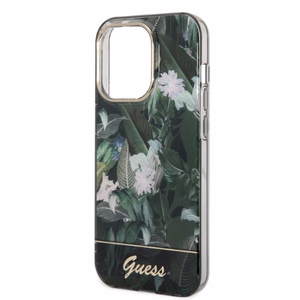 Guess GUHCP14LHGJGHA iPhone 14 Pro 6.1" green/green hardcase Jungle Collection