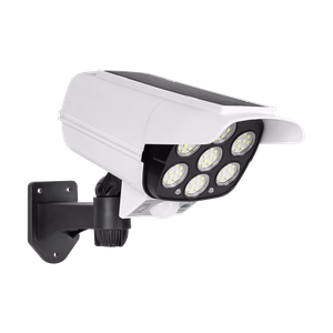 Solar light resembling a surveillance camera