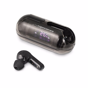 Esperanza EH239K – Bluetooth TWS į ausis įstatomos ausinės, juodos