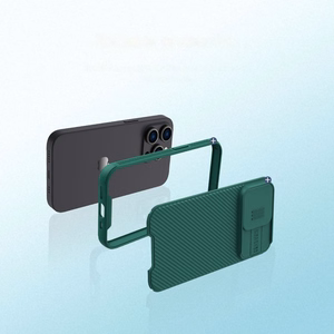 Nillkin CamShield Pro Case iPhone 14 Pro Max Armored Cover Camera Protector Blue