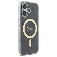 Guess IML 4G Magnetinis dėklas iPhone 16 Plus - juodas