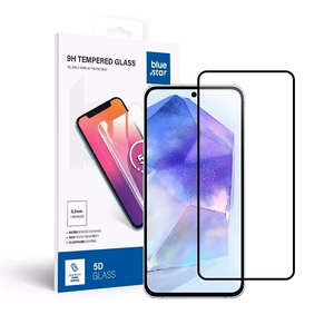 Закалённое стекло для Samsung Galaxy A55 5G / S25 FE (full glue / case friendly) Blue Star 5D чёрное