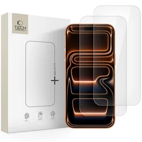 Tech-Protect Glass Fit+ 2-jų rinkinys grūdintas stiklas iPhone 16 Pro Max / 17 Pro Max - skaidrus