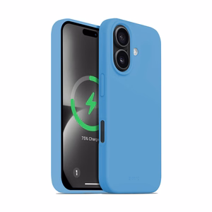 Crong Color Cover Magnetic MagSafe dėklas, skirtas iPhone 16, mėlynas