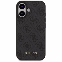 Guess 4G Classic dėklas telefonui iPhone 17 - juodas