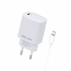 Beline Tinklo įkroviklis 1x USB-C 20W + Lightning laidas balta PD3.0 BLNCW20L