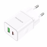Įkroviklis Borofone BN7 20W USB-C/USB-A baltas