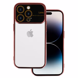 Dėklas telefonui su elektro lęšiu Iphone 13 Pro vyšninė