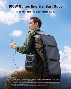 Anker SOLIX C300X nešiojama elektrinė, ličio geležies fosfato (LiFePO4) akumuliatorius, 90000 mAh