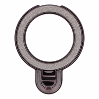 Telefonų stovas CIRCLE GLITTER - klijuojamas - juodas