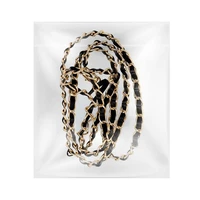 STRAP telefono dirželis, telefono pakabukas / virvelės ilgis 116 cm (58 cm kilpoje) / ant kaklo – juodas