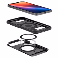 Spigen Slim Armor Magnetinis dėklas telefonui iPhone 16e - juodas