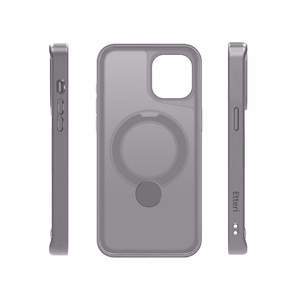 Etteri Matinis Mag Ring dėklas (m) telefonui iPhone 12 / 12 Pro 6,1 pilkas (m)