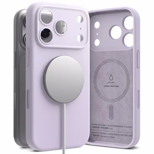 Ringke silikoninis magnetinis MagSafe dėklas telefonui iPhone 17 Pro Max - violetinis