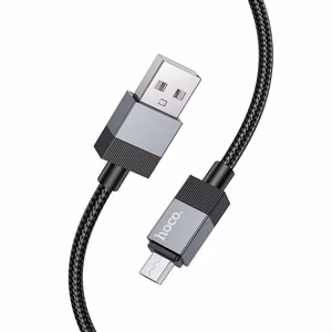 Кабель USB A - Micro USB Hoco 2,4A 1 m X110 чёрный