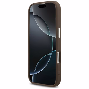 Guess 4G Classic Logo Magnetinis dėklas telefonui iPhone 17 - rudas