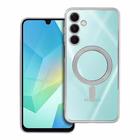 ELECTRO MAG COVER magnetinis dėklas telefonui, suderinamas su MagSafe, skirtas SAMSUNG A16 5G / A16 4G, sidabrinis