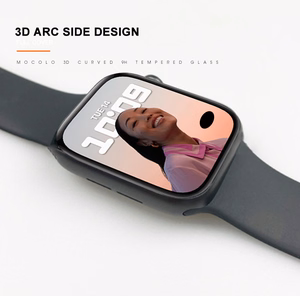 Mocolo 3D Full Glue Glass grūdintas apsauginis ekrano stiklas, skirtas Apple Watch Series 7 / 8, 45 mm