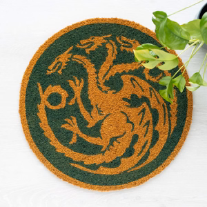 Game of Thrones House of the Dragon apvalus durų kilimėlis, 50 cm skersmens