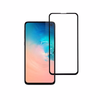 Apsauginis stiklas Blue Star - SAMSUNG Galaxy S10e pilnas paviršius (pilnas klijavimas/draugiškas dėklui) - juodas Apsauginis stiklas Blue Star