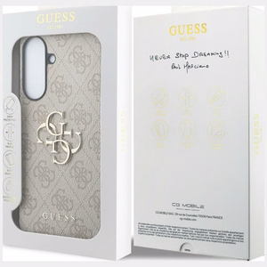 Guess dėklas Samsung Galaxy A37 (4G PU Big Logo) rožinis