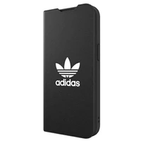 Adidas OR knygos tipo dėklas BASIC iPhone 13 - juodas ir baltas