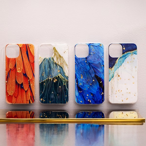 Gold Glam dėklas telefonui Xiaomi Redmi 14C 4G/ 14C 5G / Redmi A4 / POCO C75 lapai